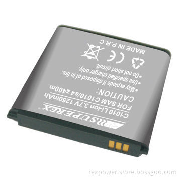 Mobile Phone Battery with 1,250mAh Capacity, 3.7V Voltage
